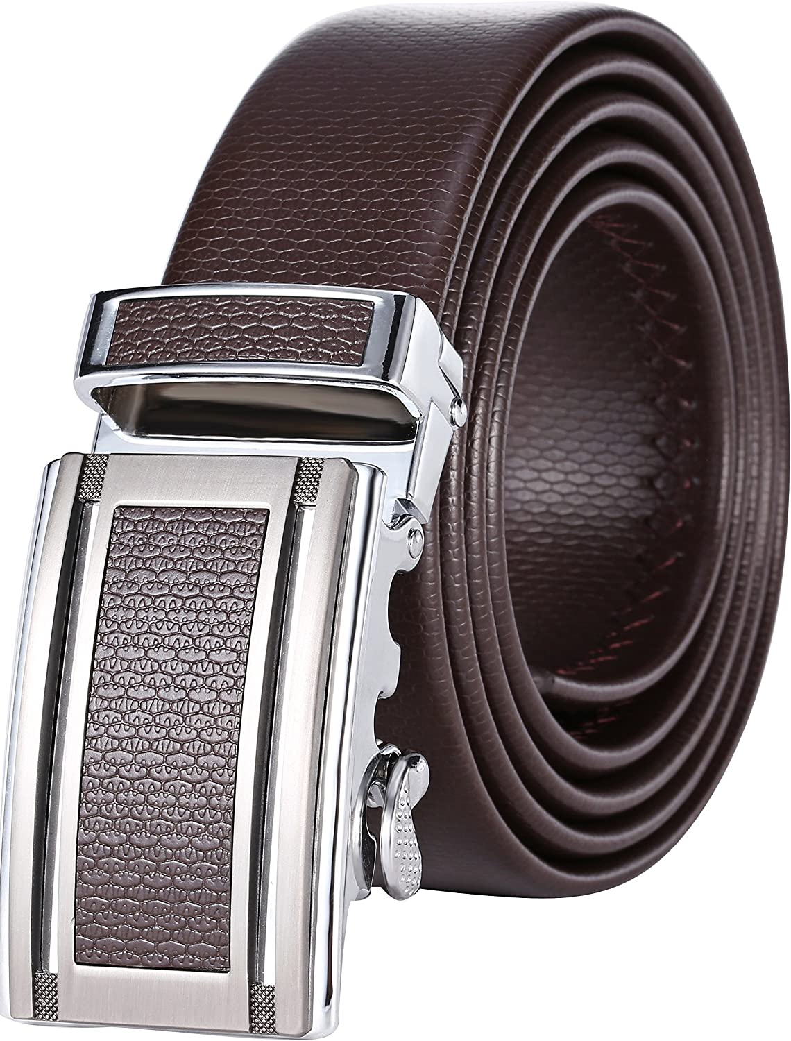 230816073148274_1 Mio Marino Classic Ratchet Belt - Premium Leather - 1.38 Wide - Adjustable Buckle - Image 1